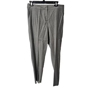St. John Gray Wool Blend Straight Leg Dress Pants Size 8